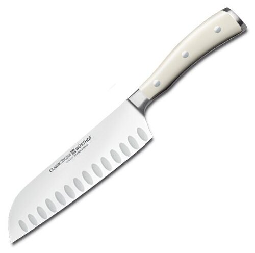 Нож кухонный Сантоку 17 см WUSTHOF Ikon Cream White (Золинген) арт. 4176-0 WUS