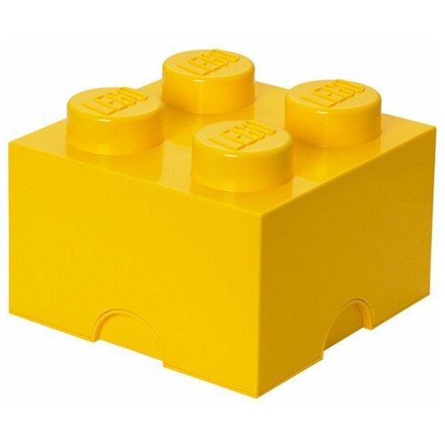 фото Ящик для хранения 4 желтый, lego
