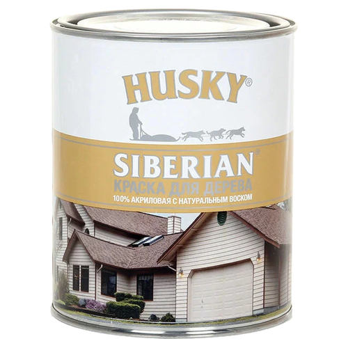 Краска для дерева Husky Siberian акриловая, база С, 0,9л