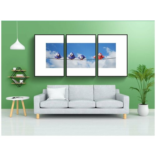 фото Набор модулных постеров для интерьера "один, странный, одиночка" 60x90 см. в тубусе, без рамки lotsprints