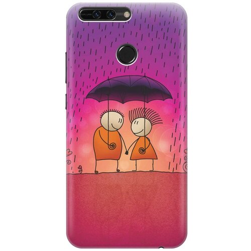 фото Re:pa накладка transparent для sony xperia l1 с принтом "парочка под дождем"