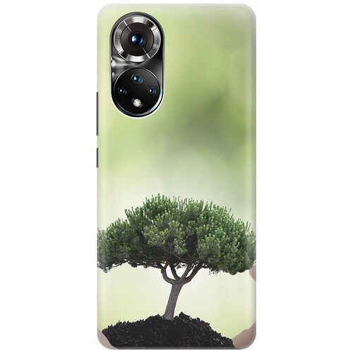 фото Силиконовый чехол на honor 50 / хонор 50 с принтом "оберегайте природу gosso