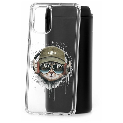 фото Чехол на samsung galaxy a51 kruche print кот в наушниках / чехол для samsung / чехол с рисунком / чехол с принтом / чехол для самсунг / чехол для самсунг / бампер на гелакси / чехол накладка для гэлэкси / противоударная накладка для samsung galaxy / защита для galaxy / защита на samsung / cиликоновый чехол для samaung galaxy / пластиковый чехол на самсунг / защитный чехол для самсунг / чехольчик / защита телефона / ударопрочный чехол / галакси кruче