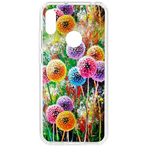 фото Чехол на huawei y6 2019 kruche print одуванчики / чехол для huawei / чехол с рисунком / чехол с принтом / чехол для хонор / чехол для хуавей / бампер на хуавей / чехол накладка для хонор / противоударная накладка для honor huawei / защита для honor / защита на huawei / cиликоновый чехол для huawei honor / пластиковый чехол на huawei / защитный чехол для honor / чехольчик / защита телефона / ударопрочный чехол кruче,kruche