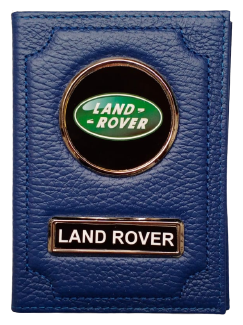 Обложка для автодокументов Land Rover 1-6-1440-5, синий