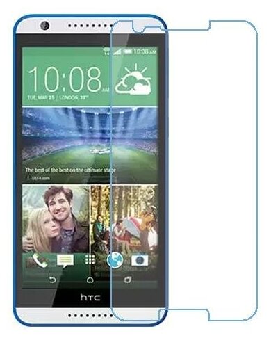 HTC Desire 820s dual sim защитный экран из нано стекла 9H одна штука