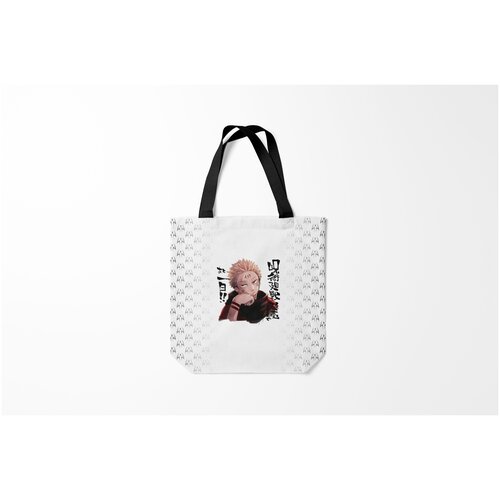 фото Сумка-шоппер / 40х40 см / аниме / магическая битва ремен сукуна burnettie