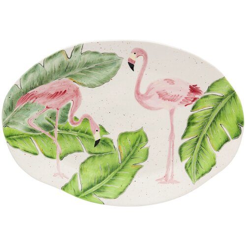фото Тарелка flamingo размер: 40*4*29 см kare