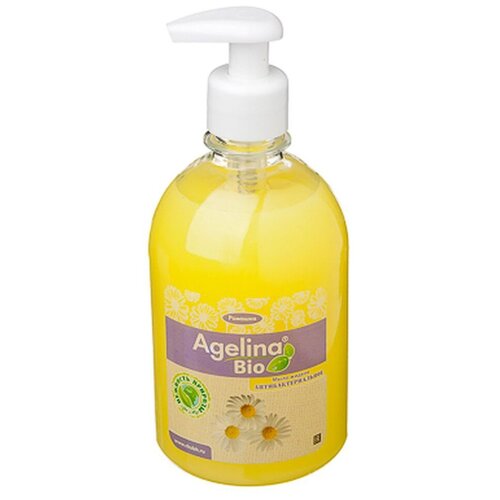 Жидкое мыло антибактериальное Agelina Bio Ромашка, 500 г