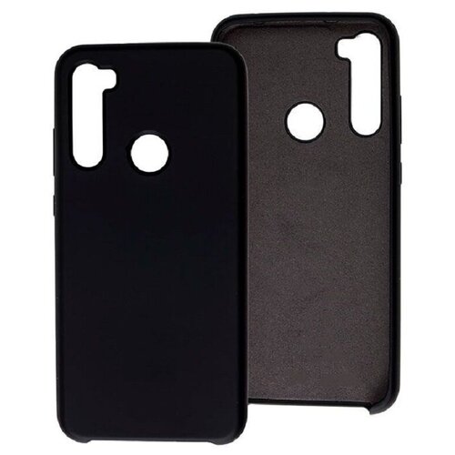 фото Чехол силиконовый для xiaomi redmi note 8 черный матовый full cover