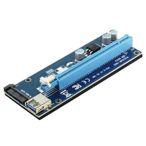 PCI-Express удлинитель KS-347 райзер через USB 3.0 1x - 16x питание SATA pci e riser board 1x to 16x extender 6 pin adapter card pci e gpu extender board graphic card extension cable computer accessory