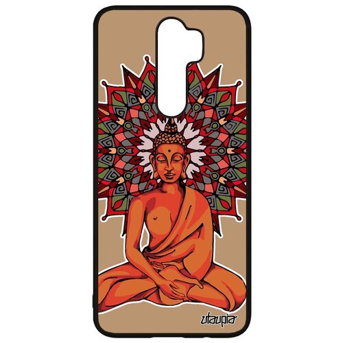 фото Дизайнерский чехол на смартфон // xiaomi redmi note 8 pro // "будда" индия статуя, utaupia, оранжевый