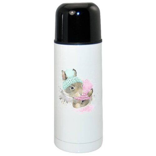 фото Термос coolpodarok животные два зайки