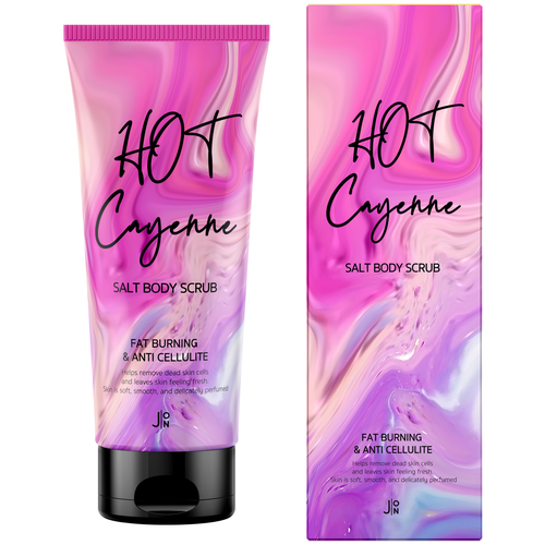 Скраб для тела антицеллюлитный Hot Cayenne Salt Body Scrub, 250 гр