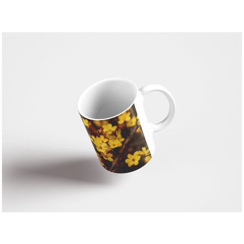 фото Кружка "зимний жасмин, летом, весна 320 мл. белая" lotsprints