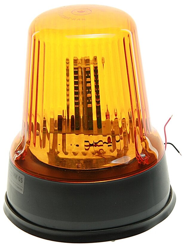 Маяк импульсный 12/24V (30 светодиодов) стационарный желтый сакура МИ 05 LED