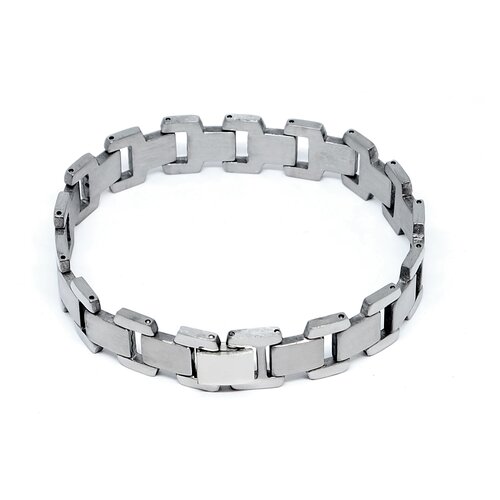 фото Браслет ruby-ruby, размер 22 см, размер l, серебряный