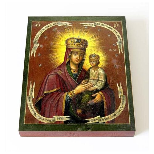 фото Икона божией матери "споручница грешных", доска 13*16,5 см соборъная лавка