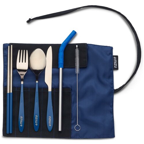 фото Столовые приборы mizu 2022 набор urban cutlery set hawaiian print ocean blue