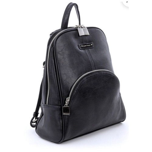 фото Рюкзак из экокожи женский синий kenguru