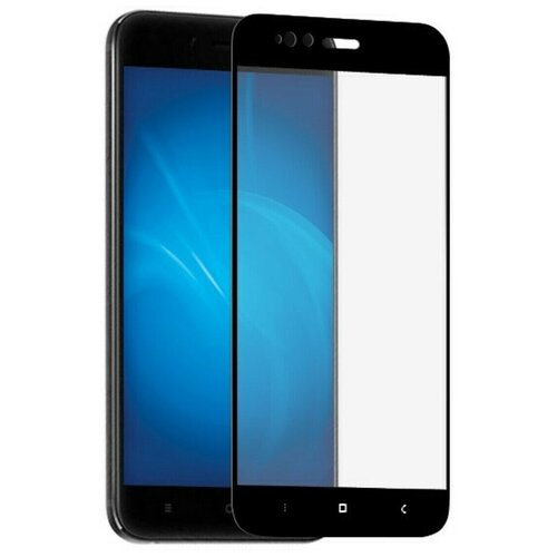 Защитное стекло 5D для Xiaomi Mi 5X / Mi A1 черное
