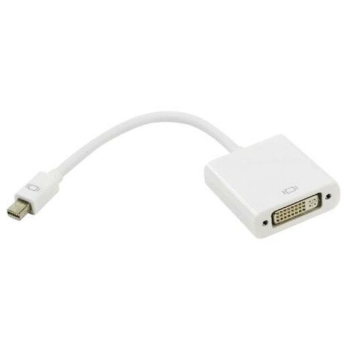 Видео адаптер mini DisplayPort на DVI L-PRO белый видео переходник штекер dvi i гнездо vga