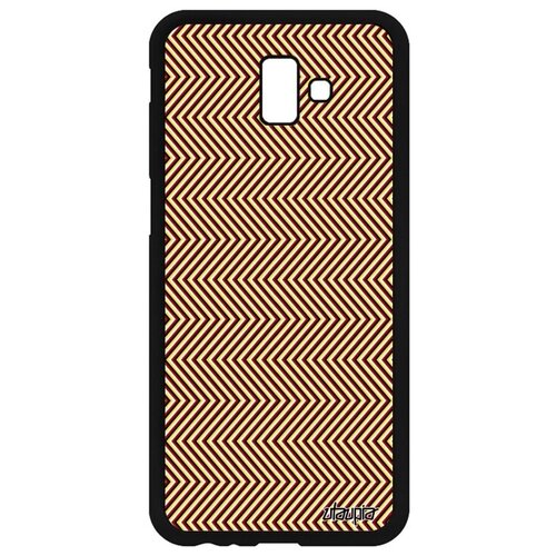 фото Стильный чехол на смартфон // galaxy j6 plus 2018 // "зигзаг" иллюзия узор, utaupia, красный