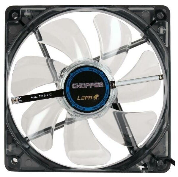 LPCP12N-R, DUO PACK, FAN 2x120mm, 900rpm, 40.18CFM, 16dBA, Dynamic Red LED, 3pin, RTL