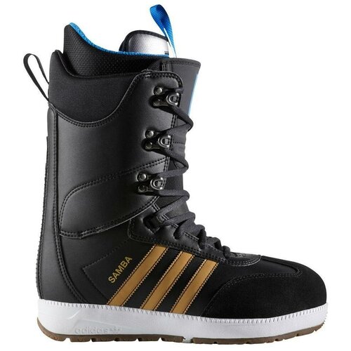 фото Ботинки для сноуборда adidas snowboarding samba adv bw0990 (core black-gold met)