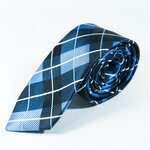 Thierry галстук синий в полоску NT13 - изображение