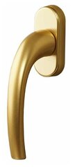 Ручка оконная Internika Pushkin алюминиевая 35 мм (F3) золото матовое, 45° + 2 винта 5х45