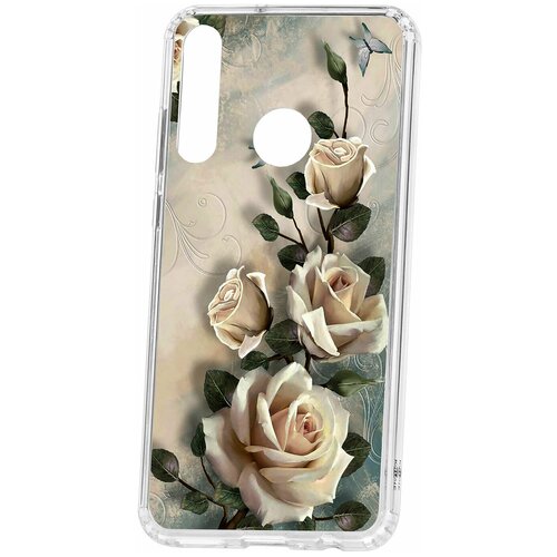 фото Чехол на huawei y6p 2020 kruche print белые розы / чехол для huawei / чехол с рисунком / чехол с принтом / чехол для хонор / чехол для хуавей / бампер на хуавей / чехол накладка для хонор / противоударная накладка для honor huawei / защита для honor / защита на huawei / cиликоновый чехол для huawei honor / пластиковый чехол на huawei / защитный чехол для honor / чехольчик / защита телефона / ударопрочный чехол кruче