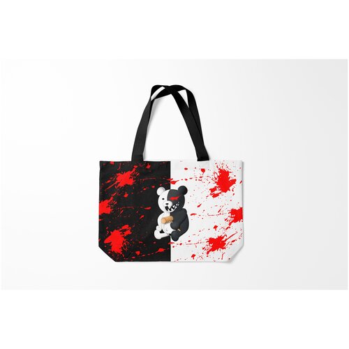 фото Сумка-шоппер / 46х35 см / аниме / danganronpa monokuma с молотком burnettie
