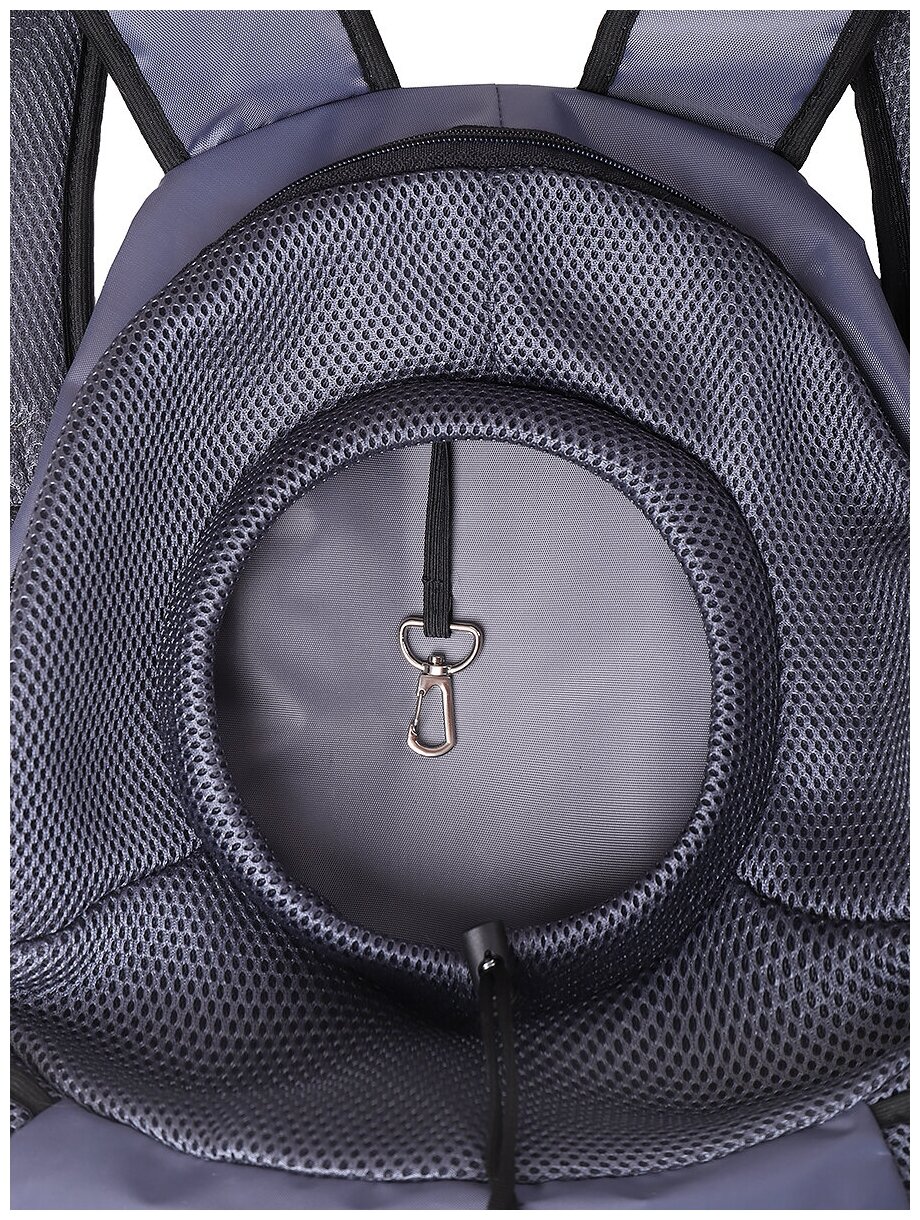 Рюкзак-переноска Монморанси "Крайола", цвет: серый, М 42х28х17 см. - фотография № 2