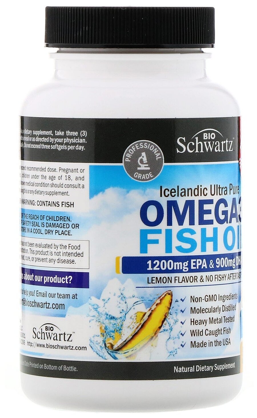 Капсулы BioSchwartz Omega 3 Fish Oil 1200mg EPA & 900mg DHA, 0.2 г, 90 шт.