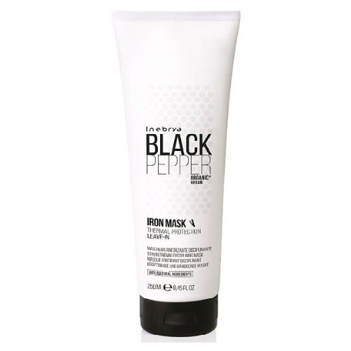 фото Несмываемая укрепляющая маска inebrya black pepper iron mask