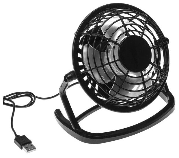 Вентилятор Luazon Home LOF-06, настольный, 2,5 Вт, 12 см, пластик, черный