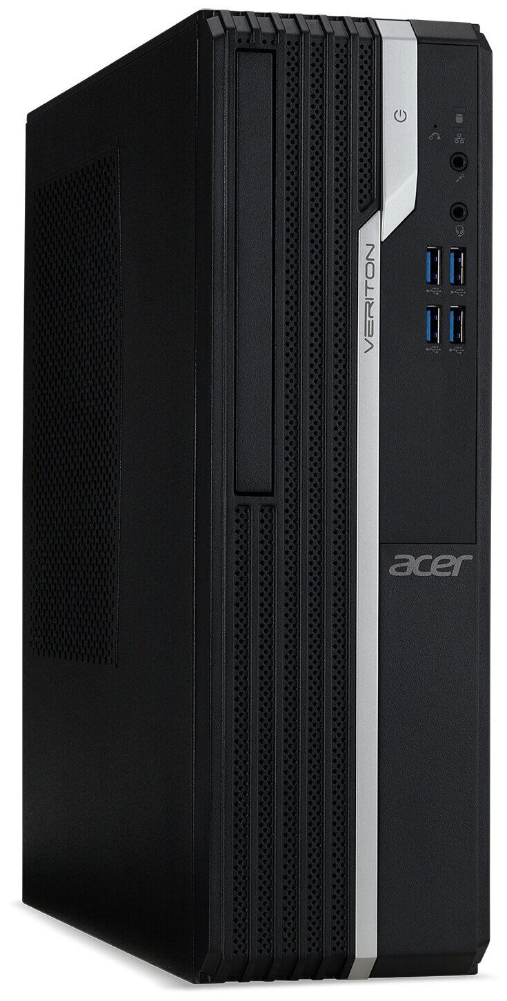 Персональный компьютер ACER Veriton VX2670G для бизнеса Desktop CPU Core i3 i3-10100 3600 МГц 4Гб DDR4 500Гб Intel UHD Graphics встроенная без ОС черный DT.VTFER.03F