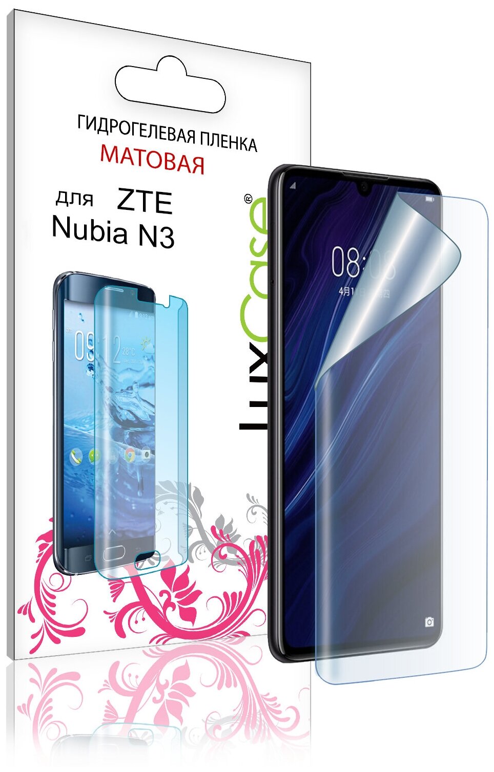 Защитная гидрогелевая пленка для ZTE Nubia N3, на экран, Матовая