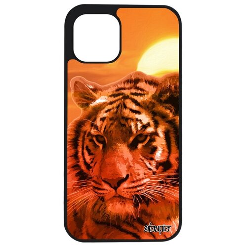 фото Защитный чехол для мобильного // apple iphone 12 // "царь тигр" сибирь тасманский, utaupia, оранжевый