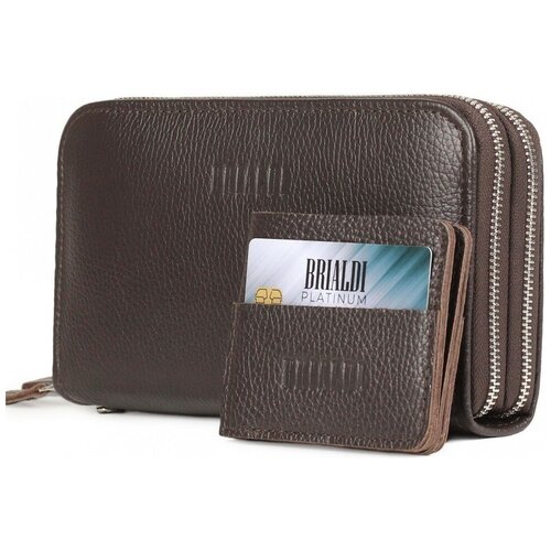 Клатч Brialdi Aurora Relief brown Коричневый