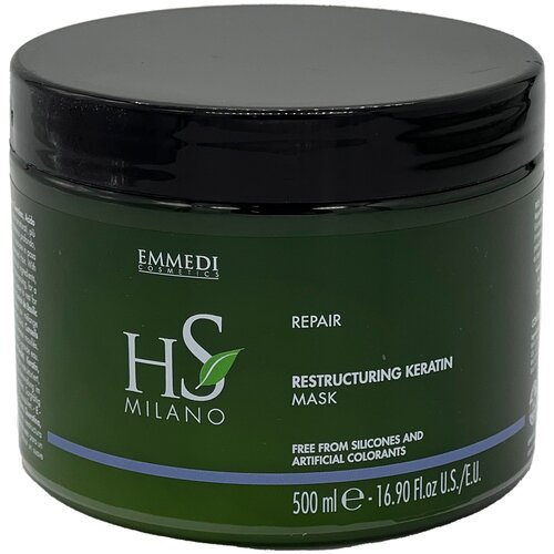 MASK REPAIR RESTEUCTURING KERATIN Маска восстанавливающая для ослабленных волос, DIKSON, EMMEDI, Hs MILANO 500 мл