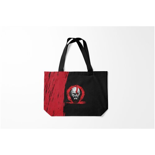 фото Сумка-шоппер / 46х35 см / геймерам / god of war брутальный кратос gow burnettie