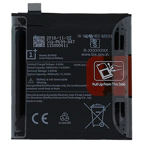 Батарея (аккумулятор) для OnePlus 7 Pro (BLP699) original new replacement battery 4000mah blp699 for oneplus 7pro 7 pro 7 plus mobile phone batteries free tools