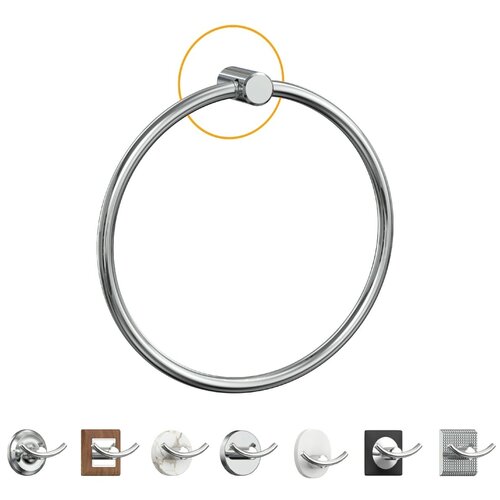 Держатель для полотенца кольцо Lemer You-Design металл цвет хром