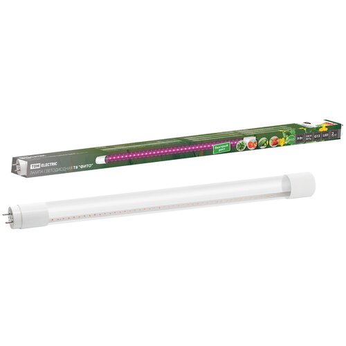 фото Лампа светодиодная t8-9 вт-230 в-g13 "фито" 600 мм tdm tdm еlectric