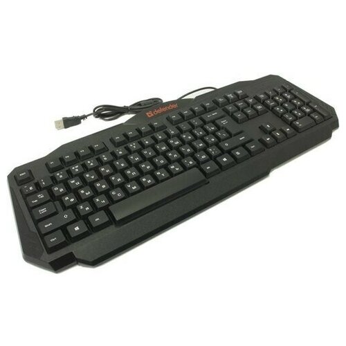 Клавиатура проводная Defender HB-330L, черный