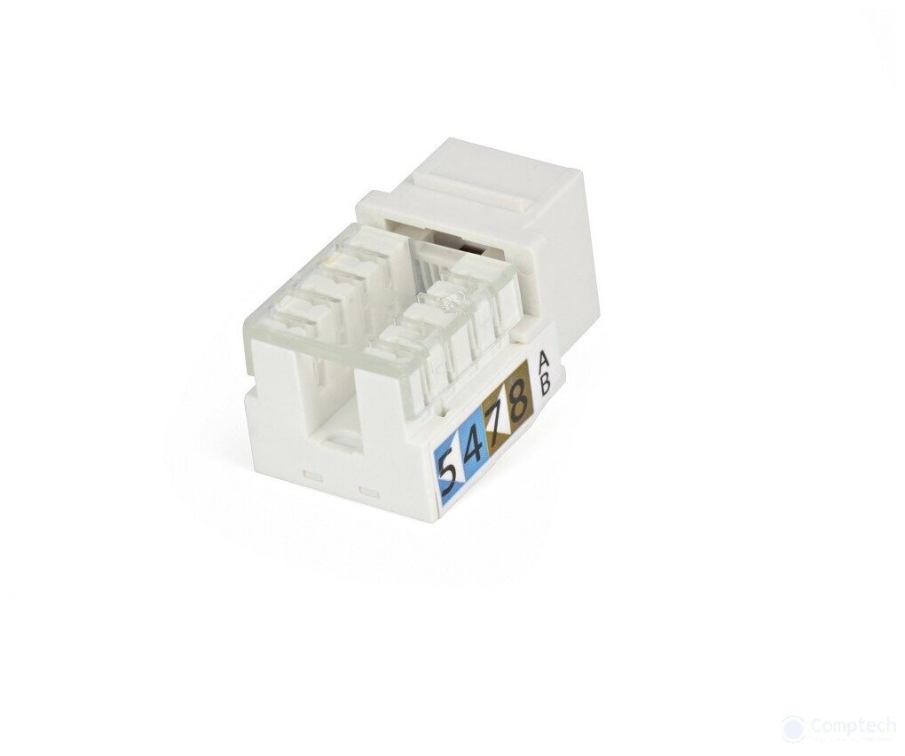 Вставка Keystone Jack RJ-45 Hyperline KJ9-8P8C-C6-90-WH