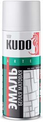 Эмаль KUDO универсальная 3P Technology матовая, RAL 9003 белый, 520 мл, 1 шт.