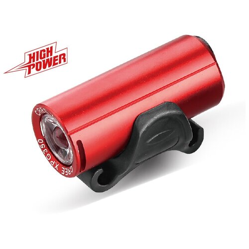 Фара передняя RPL-2289 350LM, красная, LED: 1xCREE XPG350, аккумулятор: 700mAh Li-ion